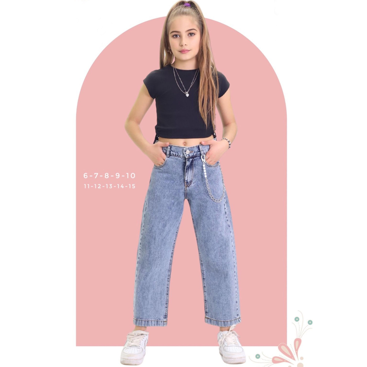 11/15 Y ZINCIR MODDEL KIZ KOT PANTOLON