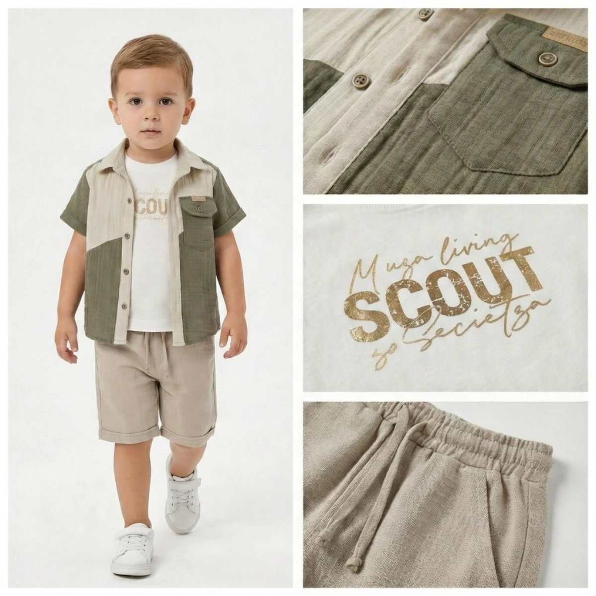 1/4 Y SCOUT TISORTLU SORTLU 3LU ERKEK TAKIM