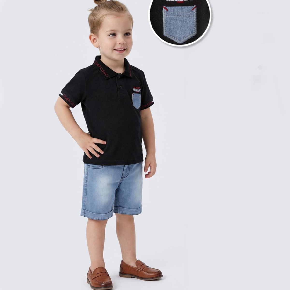 1/4 YAS ERKEK 26727 1/4YAŞ ARMANİ NAKIŞLI İKİLİ TA