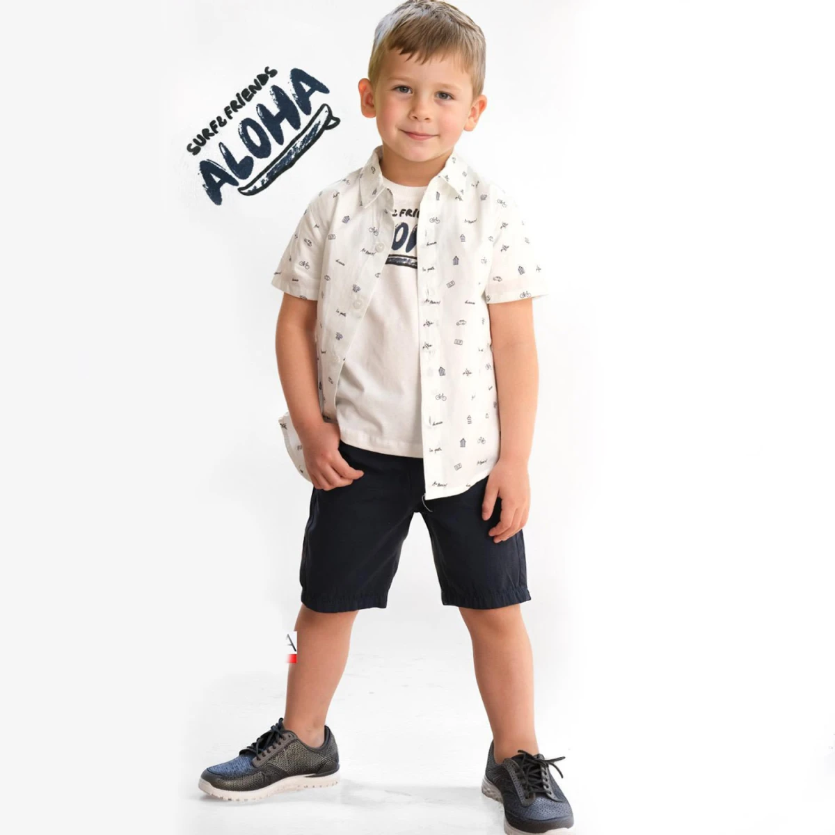 2/5 Y ALOHA BASK GOMLEKLI SORTLU ERKEK TAKIM