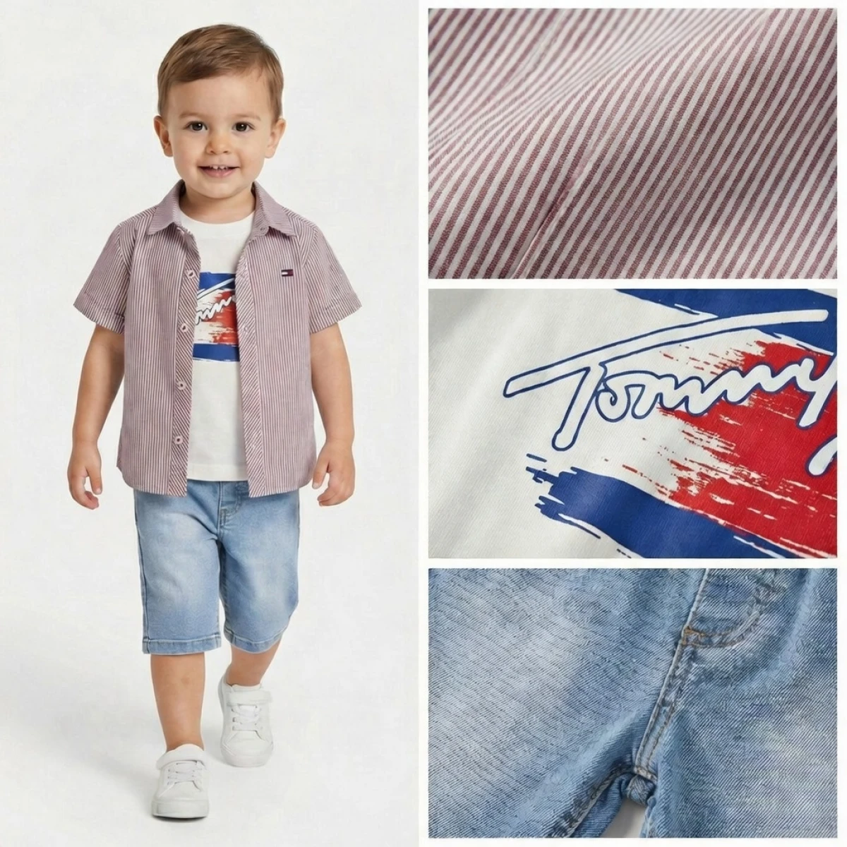 2/5 Y TOMMY TISORTLU SORTLU 3LU ERKEK TAKIM