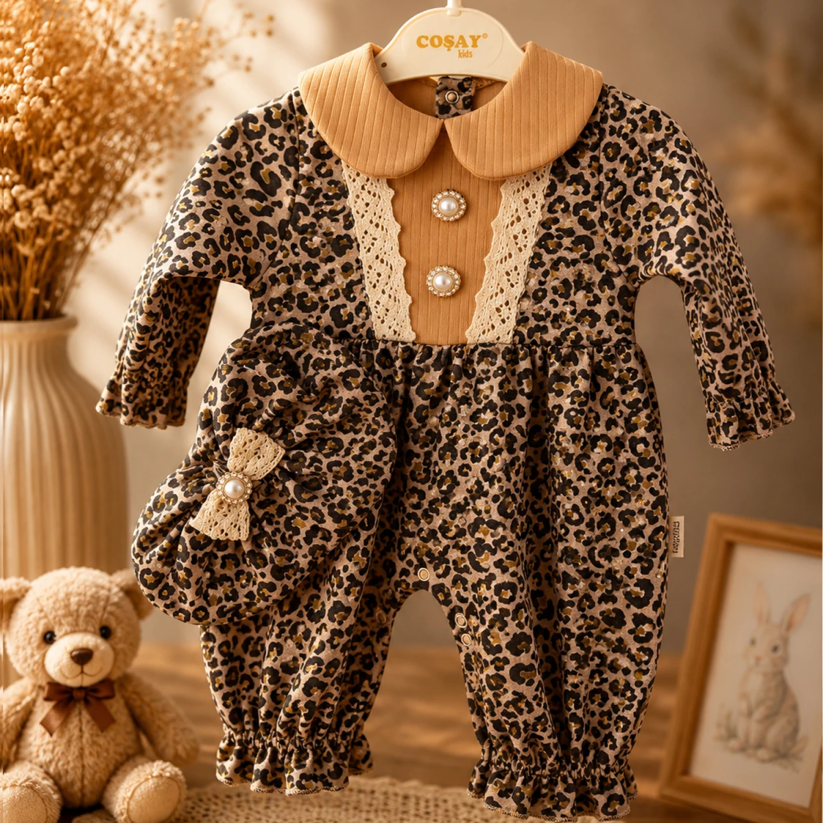 3/12 AY LEOPARLI KIZ TULUM ZIBIN SET
