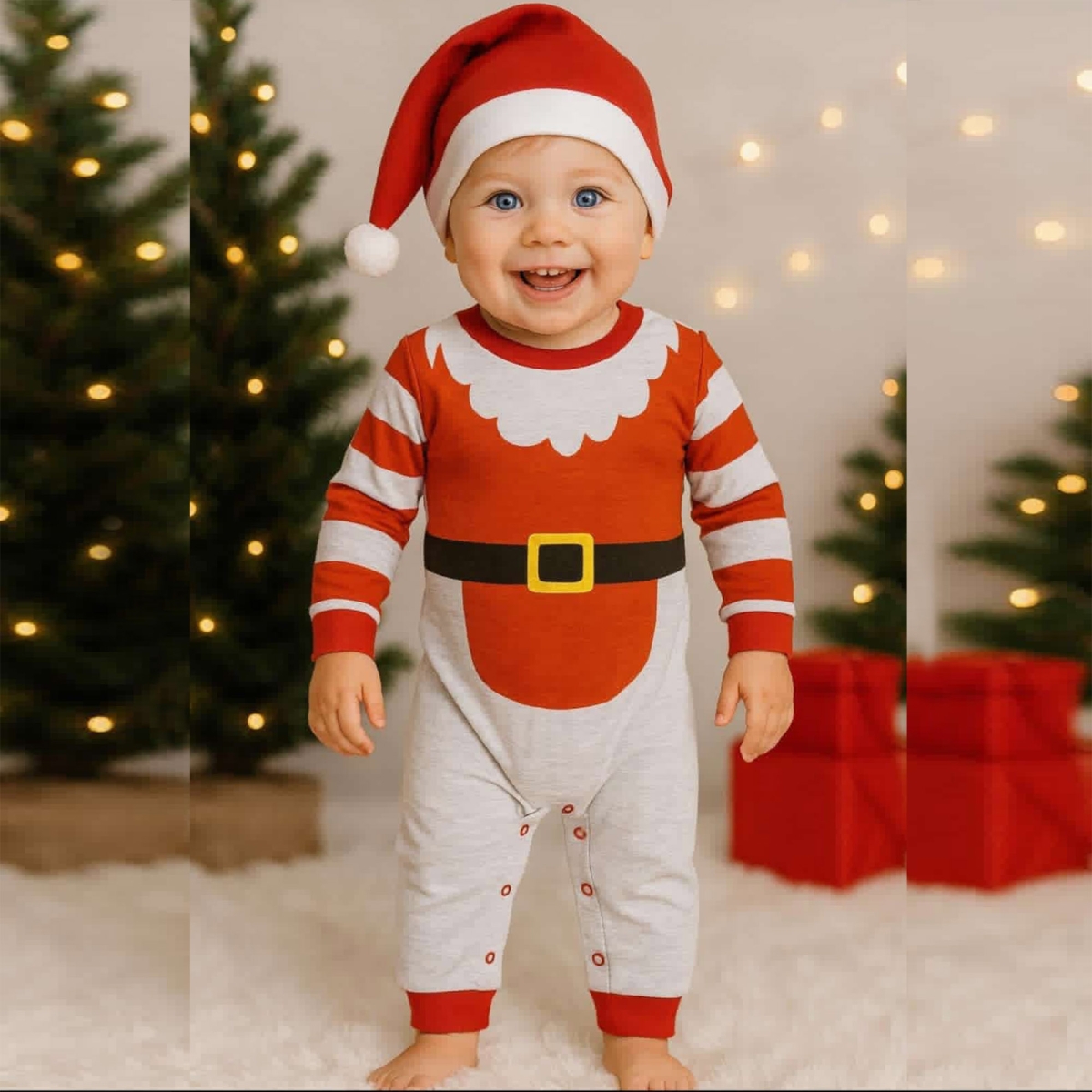3/12 AY NOEL BABA KOSTUMLU BEBE TULUM