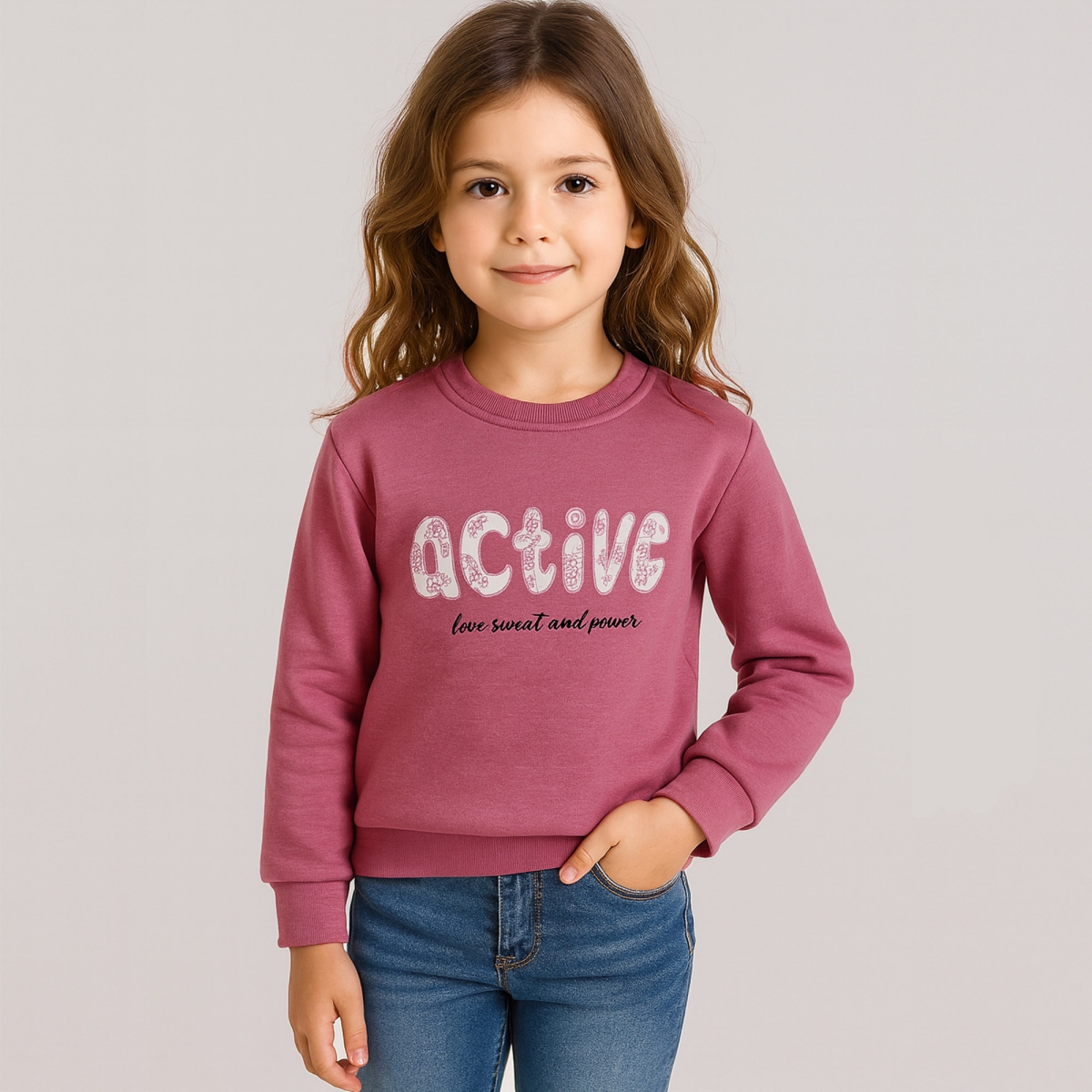 3/12 Y ACTICE BASKILI KIZ SWEAT