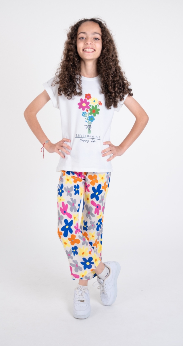 3/6 YAS KIZ ALTI DESENLİ TAKIM 