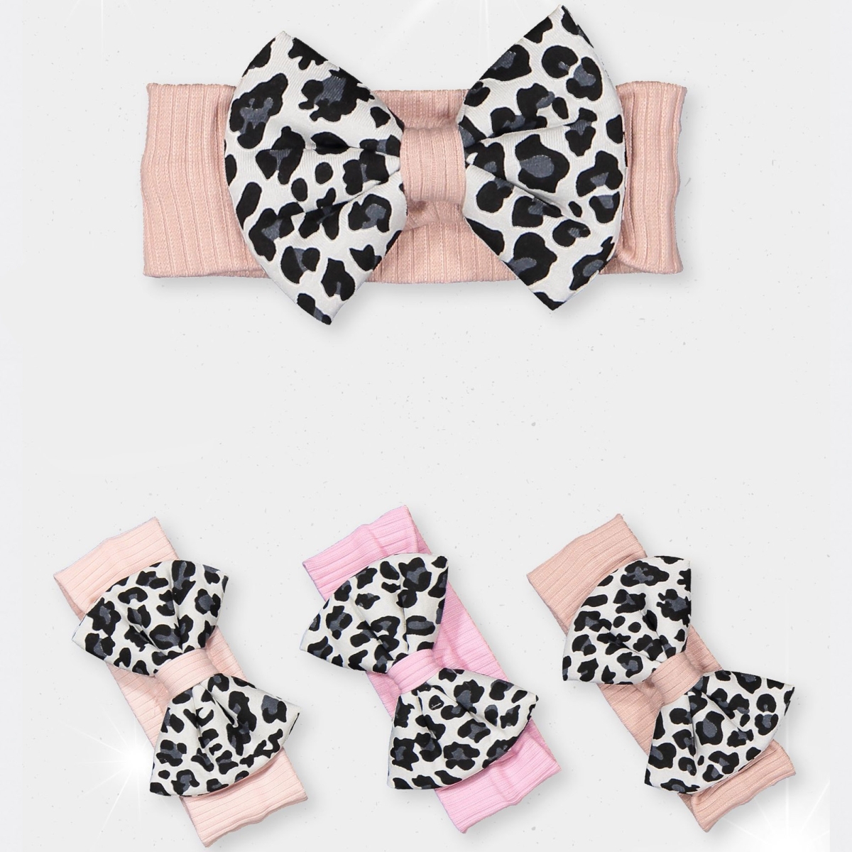 3/9 AY LEOPAR FIYONKLU BEBE BANDANA 