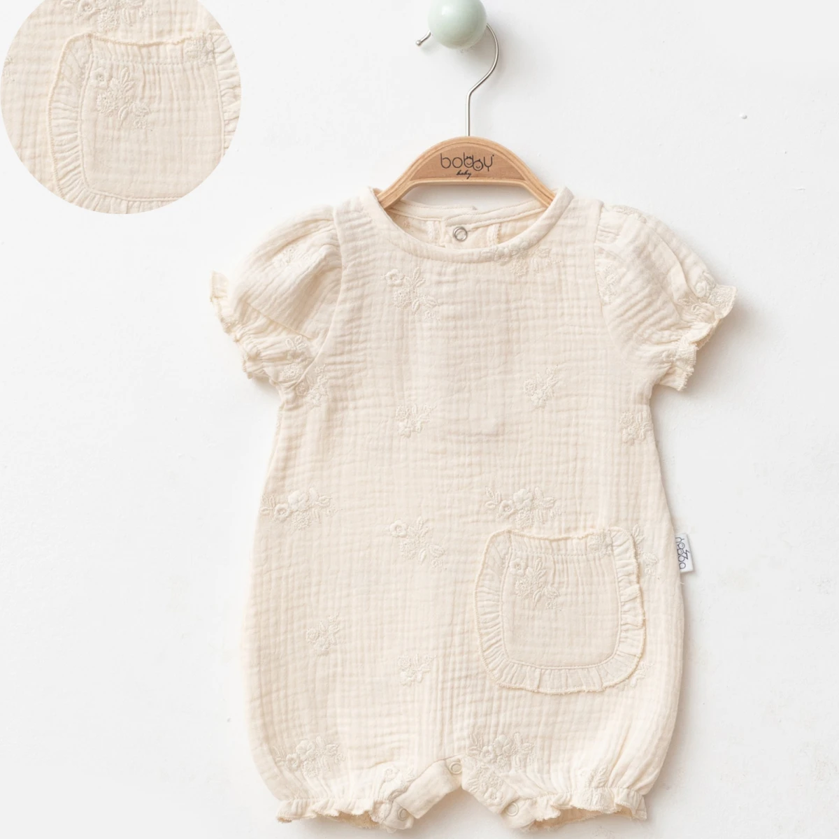 6/18 AY CEPLI CICEKLI MUSLIN KIZ ROMPER