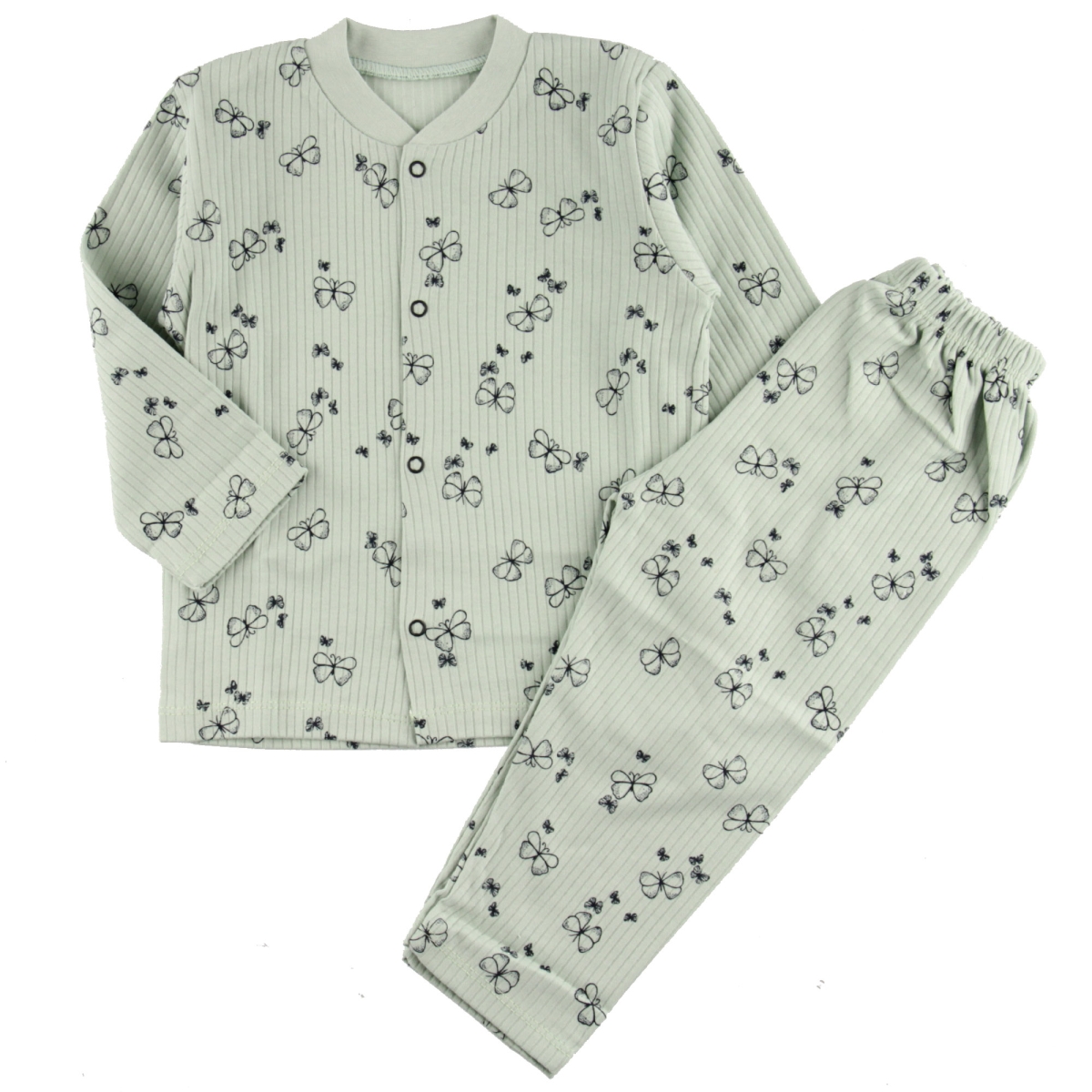 6/18 AY KELEBEK BASKILI PIJAMA TAKIMI