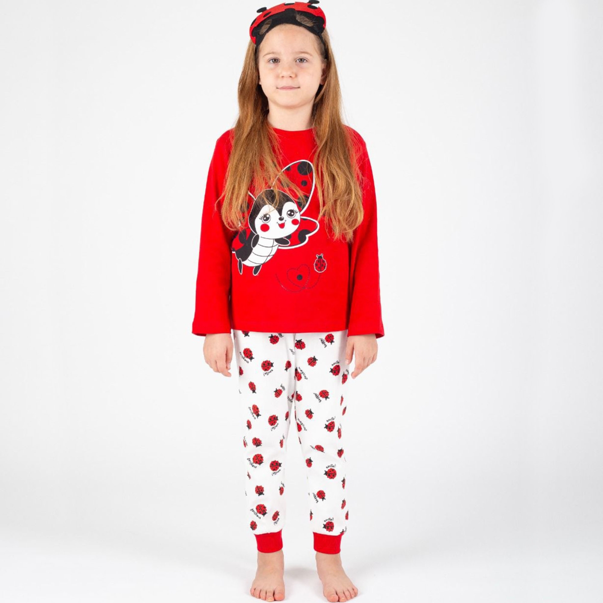7/10 Y UGURBOCEGI BASKILI KIZ PIJAMA TAKIMI