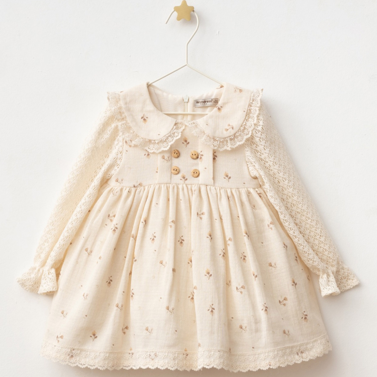 9/24 AY DANTELLI BEBE YAKA MUSLIN ELBISE