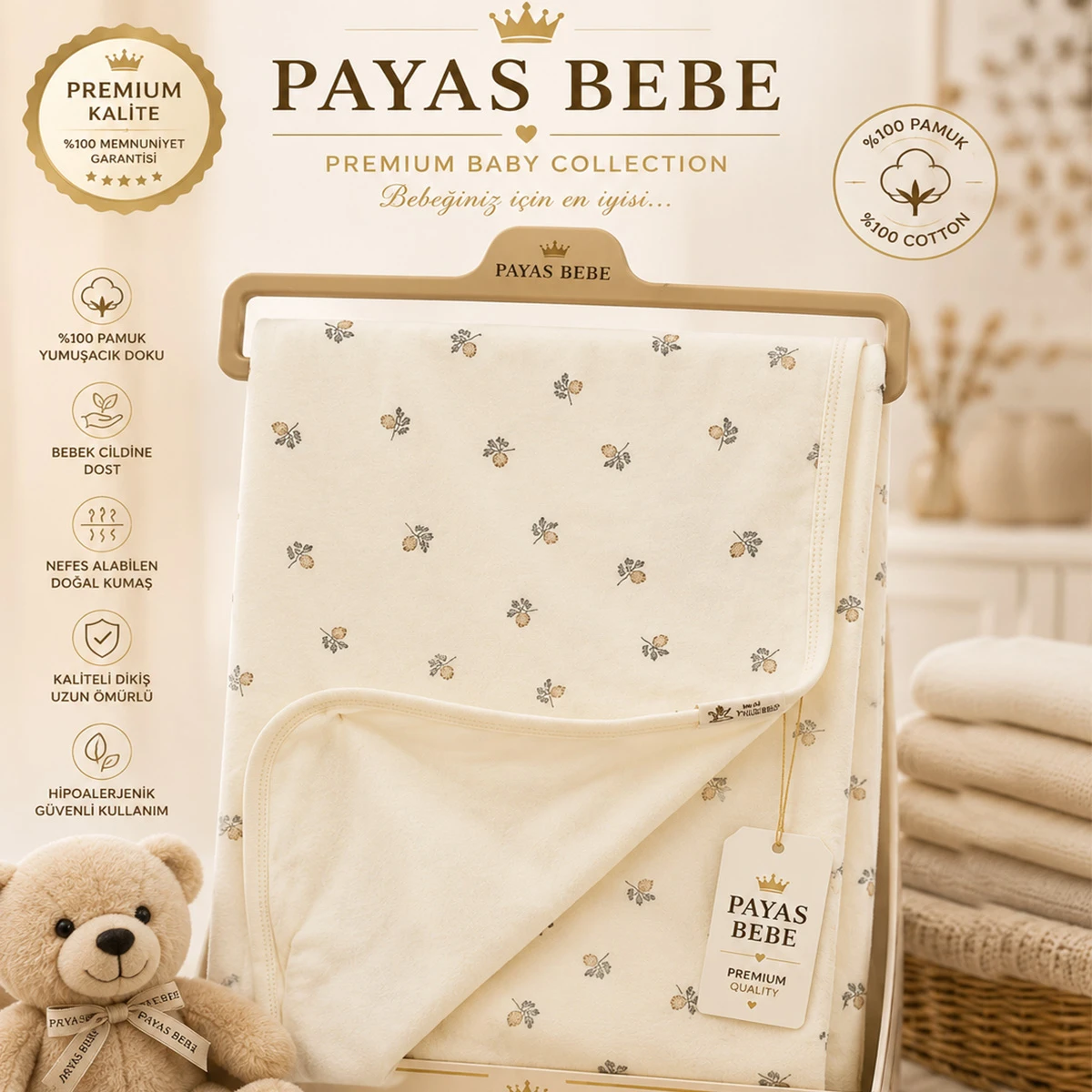 ASTARLI KOZALAK DESEN BEBE BATTANIYE