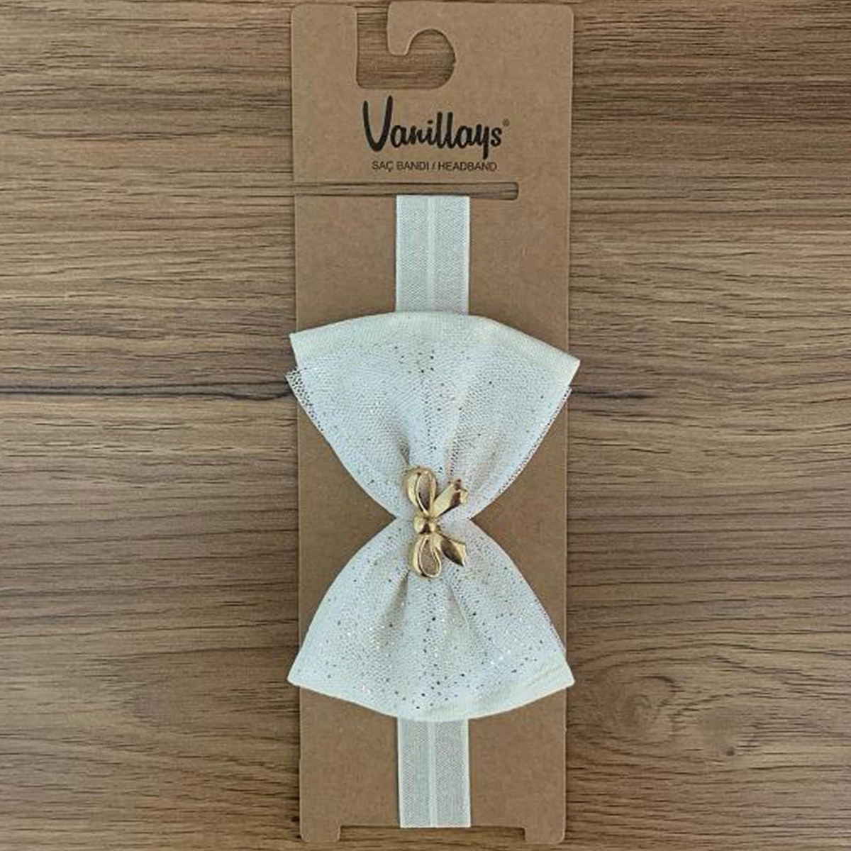FIYONKLU SIMLI TUL BEBE BANDANA