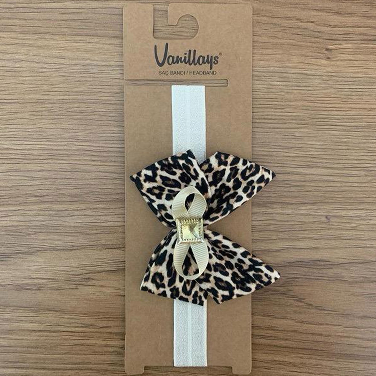 LEOPAR FIYONKLU BEBE BANDANA