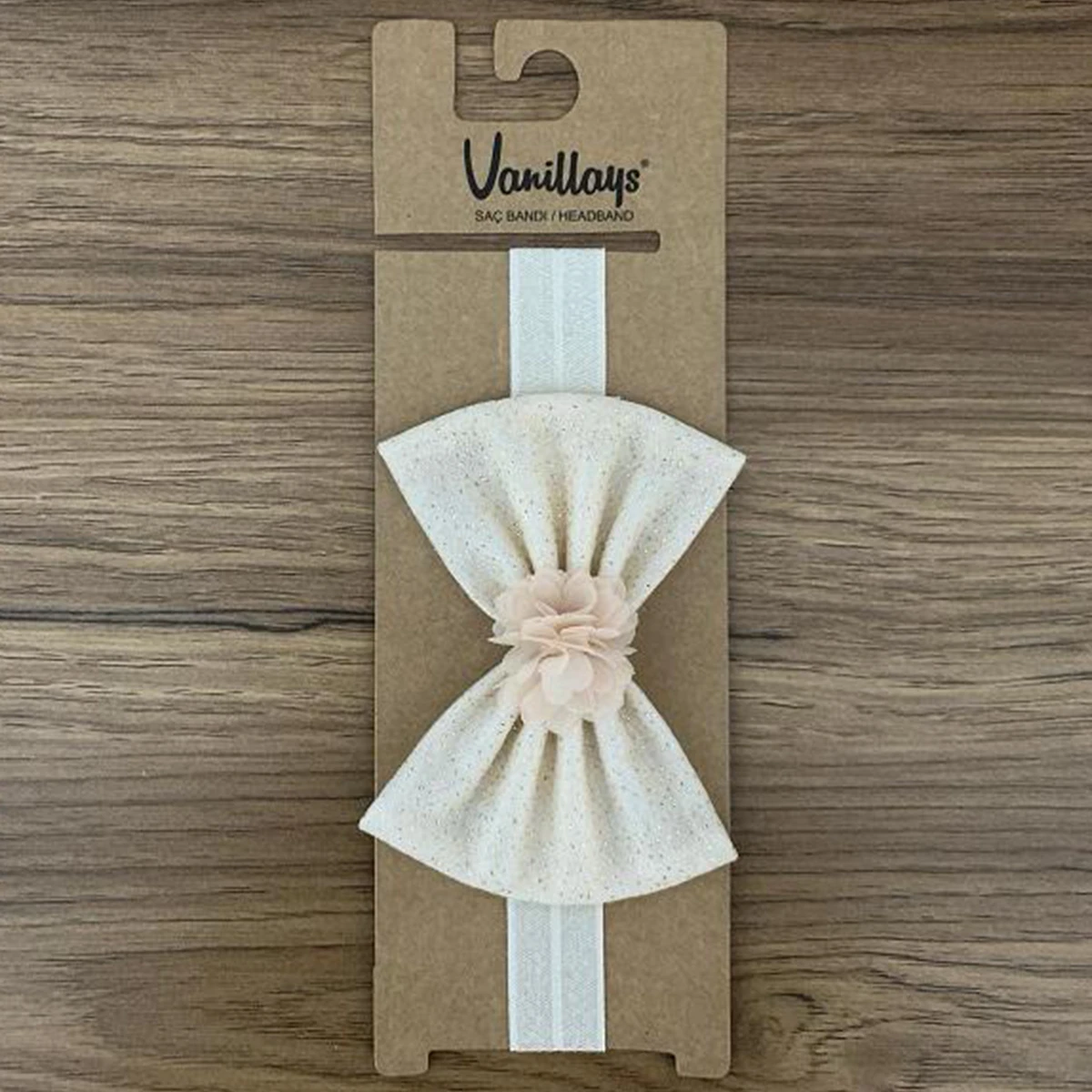 SIMLI CICEKLI FIYONKLU BEBE BANDANA 