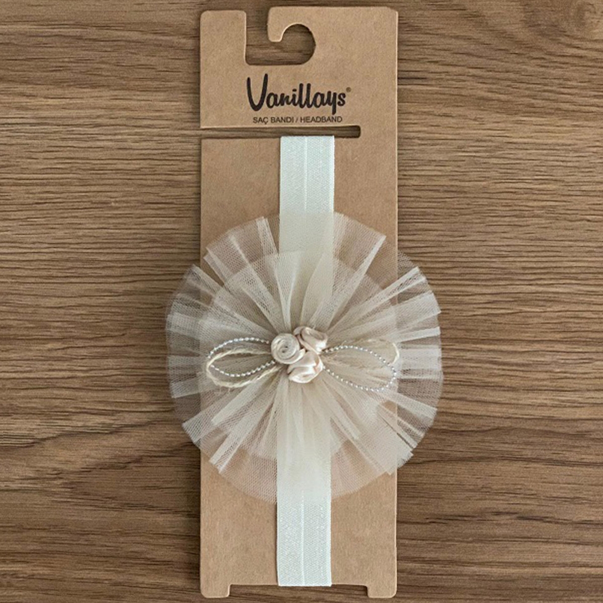 TULLU CICEKLI BEBE BANDANA 