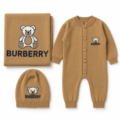 0-6 AY BURBERRY 3'LU TAKIM