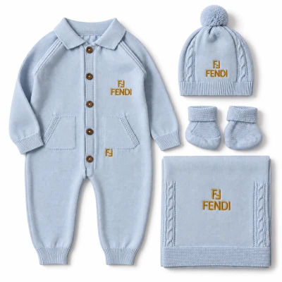 0-6 AY  FENDI NAKISLI 3'LU TAKIM
