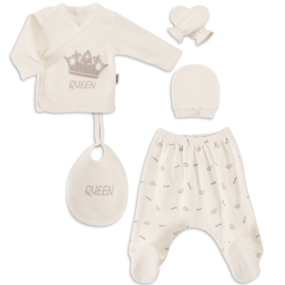 0/3 AY KIZ 5PARÇA ZIBIN SETİ NEW QUEEN 