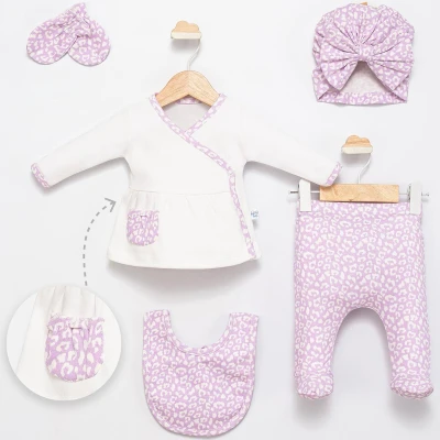 0/3 AY LEOPAR DESENLI 5LI ZIBIN SET