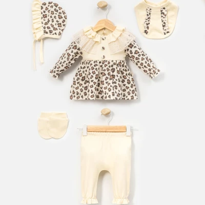 0/3 AY LEOPARLI MUSLIN BEBE 5LI ZIBIN SET
