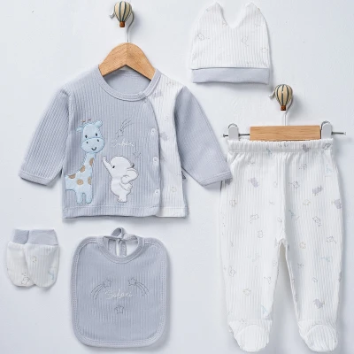 0/3 AY UNİSEX FİL ZÜRAFA 5 Lİ ZIBIN 