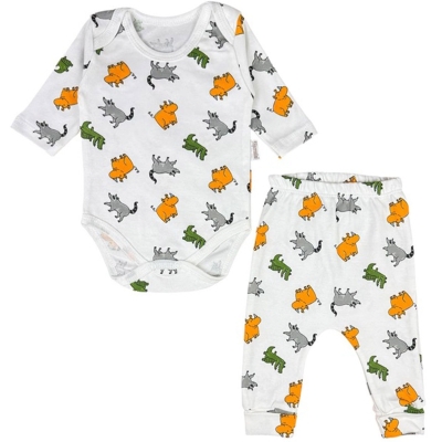 0/9 AY ERKEK TİMSAH DESENLİ BADİLİ 2Lİ TAKIM 