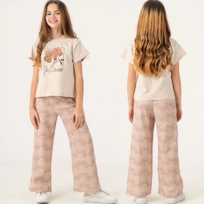 10/13 Y CICEK BASK. DESEN PANT. KIZ  TAKIM