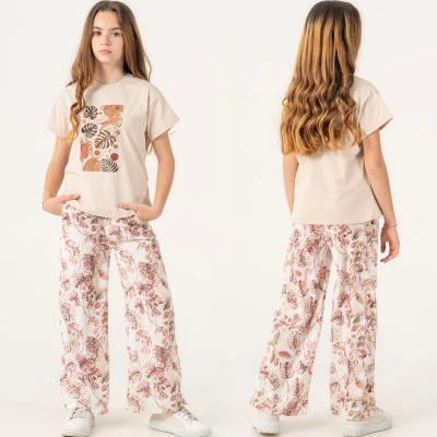 10/13 Y YAPRAK BASK. VE PANT. KIZ  TAKIM