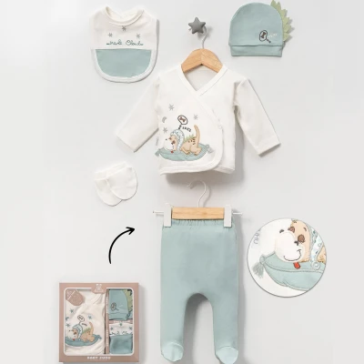 1/3 AY ERKEK DİNOZOR NAKIŞLI 5 Lİ SET