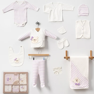 1/3 AY KIZ ÇİZGİLİ KIZ AYICIK 10 LU SET