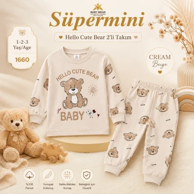 1/3 YAS ERKEK HELLO CUTE BEAR