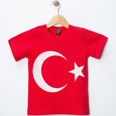 13/16 Y BAYRAK BASKILI TISORT
