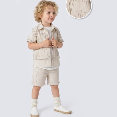 1/4 YAS ERKEK 26702 1/4YAŞ LABİRENT DESEN ÜÇLÜ TAK