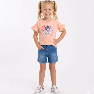 1/5 Y AYAKKABI BASKILI KOT SORTLU KIZ TAKIM