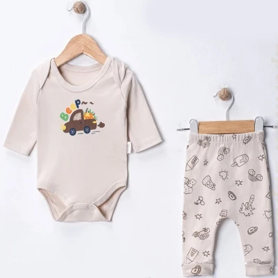 1/9 AY ERKEK MİNİK ARABA BODYLI 2Lİ TAKIM 