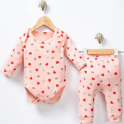 1/9 AY KIZ LOVE KALP BODYLİ 2Lİ TAKIM 