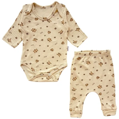 1/9 AY UNİSEX MİNİK TAVŞAN BODYLİ 2Lİ TAKIM 