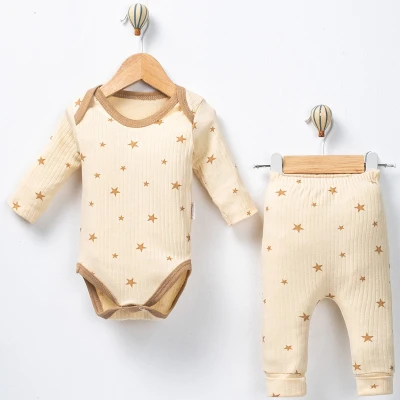 1/9 AY UNİSEX MİNİK YILDIZLAR BODYLİ 2Lİ TAKIM 