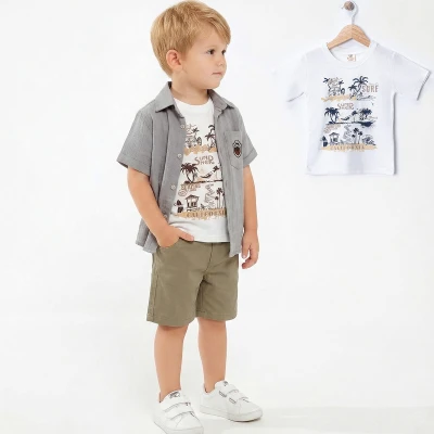 2/5 Y BASKILI GOMLEKLI SORTLU ERKEK TAKIM