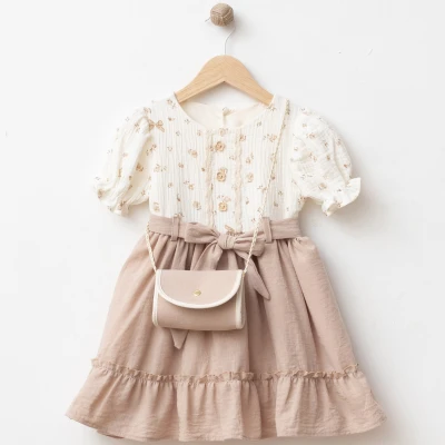 2/5 Y CANTALI CICEKLI MUSLIN ELBISE