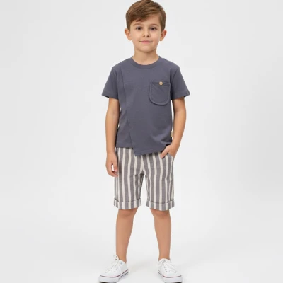 2/5 Y CEPLI CIZGILI SORTLU ERKEK TAKIM