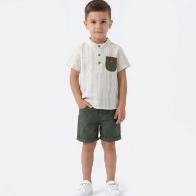 2/5 Y CEPLI GOMLEKLI SORTLU ERKEK TAKIM