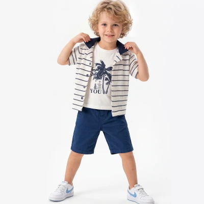 2/5 Y CIZGILI DUGME GOMLEKLI 3LU ERKEK TAKIM