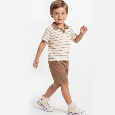 2/5 Y CIZGILI YAKALI TISORT 2LI ERKEK TAKIM