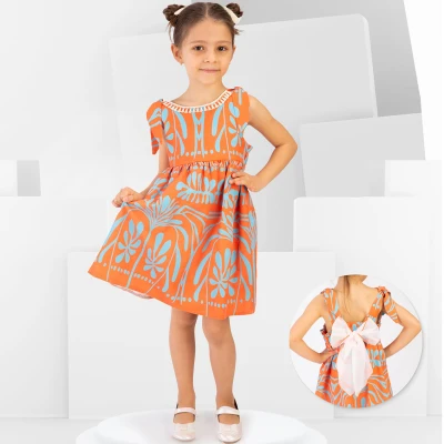 2/5 Y DESENLI RENKLI ELBISE