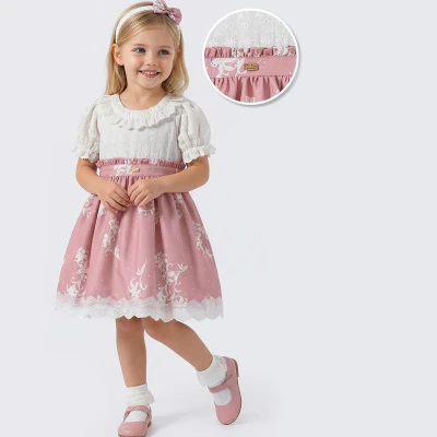 2/5 Y FISTOLU ETEKLERI CICEKLI ELBISE