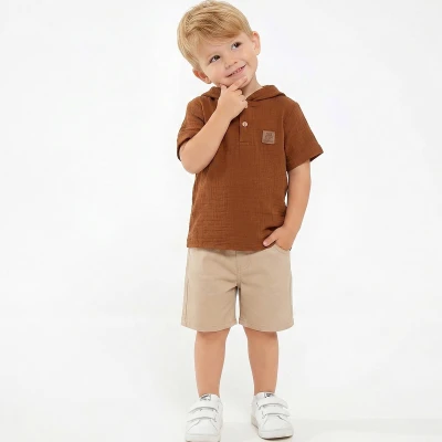 2/5 Y KAPSONLU MUSLIN GOMLEK SORTLU ERKEK TAKIM