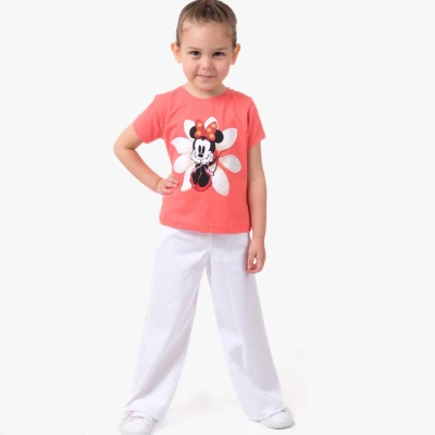 2/5 Y MINI CICEK BASKILI PANT.LU KIZ TAKIM