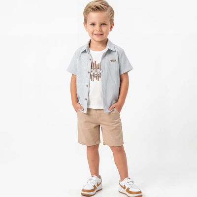 2/5 Y MINMIN GOMLEKLI SORTLU 3LU ERKEK TAKIM