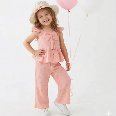 2/5 Y MUSLIN FIYONKLU KIZ TAKIM